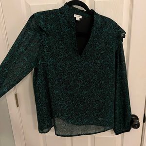 J Crew ruffle blouse